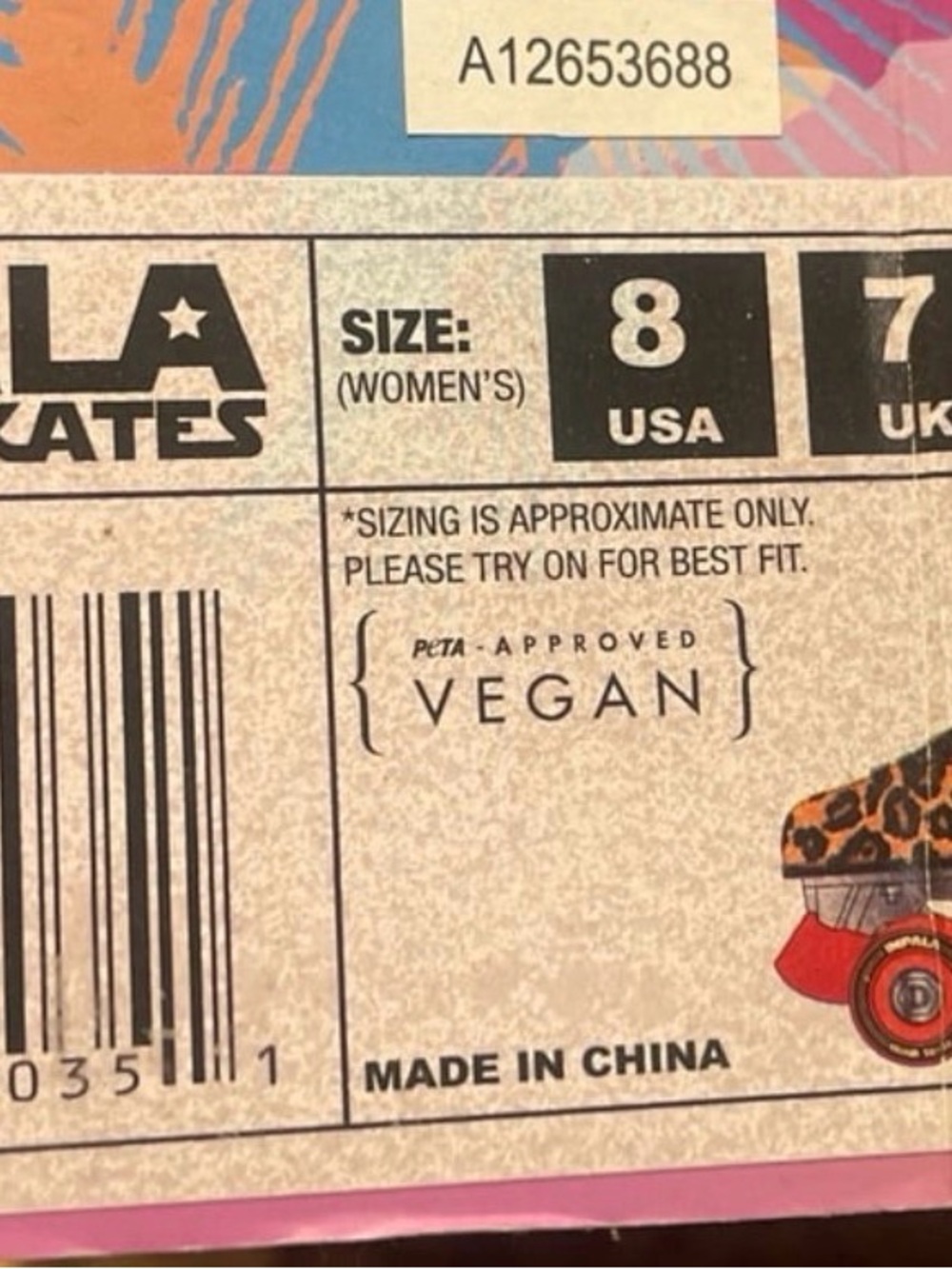 Impala Leopard Print Roller Skates in Orange/Black - Women - Picture 5 of 8